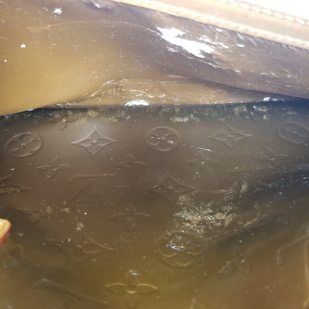 Louis Vuitton Vernis Tompkins Satchel Monogram Metallic Copper - Picture 15 of 15